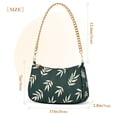 thumbnail image 3 of FORMRS Womens Shoulder Bag with Chain Strap Clutch Purse Cute Tote Handbag, Beige Leaves, 3 of 7