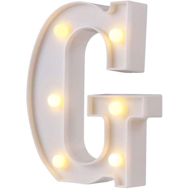 Luces de letras LED, letrero de letras iluminadas del alfabeto perfecto para luz nocturna, boda, fiesta de cumpleaños, decoración de bar en casa, lámpara de Navidad