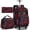 Airbrush Red, variant on 3Pcs Rolling Backpack Set for Men Boys, 21 Inch Wheeled Travel Backpack with Wheels, Roller Bookbag for Adults Teens College, Red