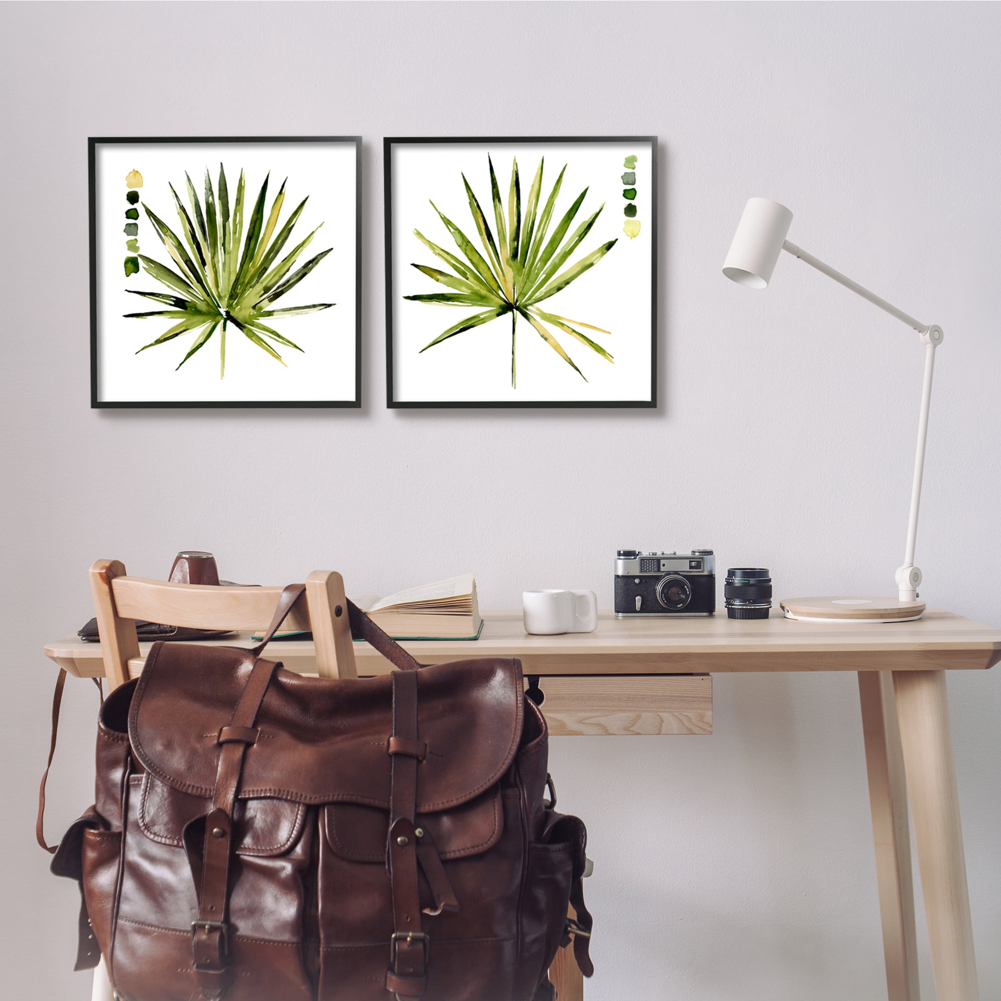 Stupell Industries Spiky Aloe Palm Plant Paint Hue Guide,17 x 17, Design by Jennifer Paxton Parker