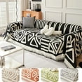 thumbnail image 2 of Geometric Printed Sofa Blanket Chenille Dustproof Anti-scratch Sofa Mat Multipurpose Furniture Protection Cover, 2 of 7