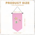 thumbnail image 2 of Uxcell Blank Canvas Banners, Pin Display Wall Banner for Home Decor, Pink, 2 of 7
