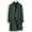 Army Green, variant on Men's Wool Blend Pea Coat Notched Collar Double Breasted Overcoat Warm Winter Trench Coat, Size M-4XL