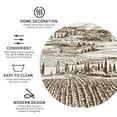 thumbnail image 3 of Pofeuu Vineyard Landscape 1 Print Coasters for Drinks, 4Pack PU Leather Coasters, Bar Drink Coasters for Tabletop Protection, Furniture from Damage-Round Shape, 3 of 6