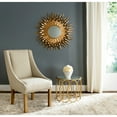 thumbnail image 3 of SAFAVIEH Round Metallic Sunburst Wall Mirror, Gold, 3 of 4