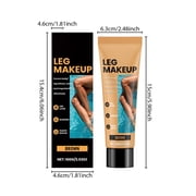 Kokovifyves Cover Up Makeup Waterproof Long Lasting Leg Body Leg Makeup Waterproof No Transfer Body Coverage for Scar Imperfections