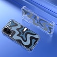 thumbnail image 2 of Designed for iPhone Case,Water Ripple Pattern Clear Four Corners Anti-Drop Silicone Shockproof Protective Cover Phone Case (iPhone 12 Pro,Green), 2 of 5