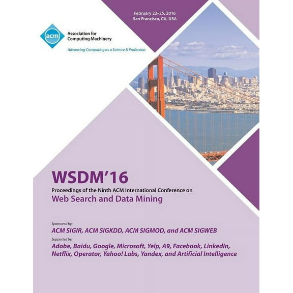 WSDM 16 9th ACM International Conference on Web Search and Data Mining (Paperback)