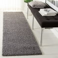 thumbnail image 2 of SAFAVIEH Primo Mason Solid Shag Runner Rug, Dark Grey, 2'2" x 10', 2 of 7