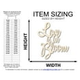 thumbnail image 2 of Unfinished Wood Love is in Bloom Cutout | DIY Craft Shape 16" / 1/2", 2 of 3
