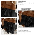 thumbnail image 4 of Tops tipo pulóver con hombros descubiertos, blusa con hombros descubiertos para mujer Camisa con volantes en capas para mujer Blusa con volantes en capas True Excellence, 4 of 5