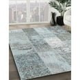 thumbnail image 3 of Ahgly Company Machine Washable Indoor Rectangle Contemporary Light Steel Blue Area Rugs, 7' x 10', 3 of 7