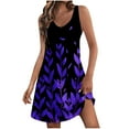 thumbnail image 2 of Ovzne Robes Grande Taille pour Femmes Rondes Robe pour Femme Décontractée avec Poches Robe d'Été Boho de Plage T-Shirts Robe Col en V Ample Robes Débardeurs Grande Taille Robe Maxi Imprimée Liquidation, 2 of 7