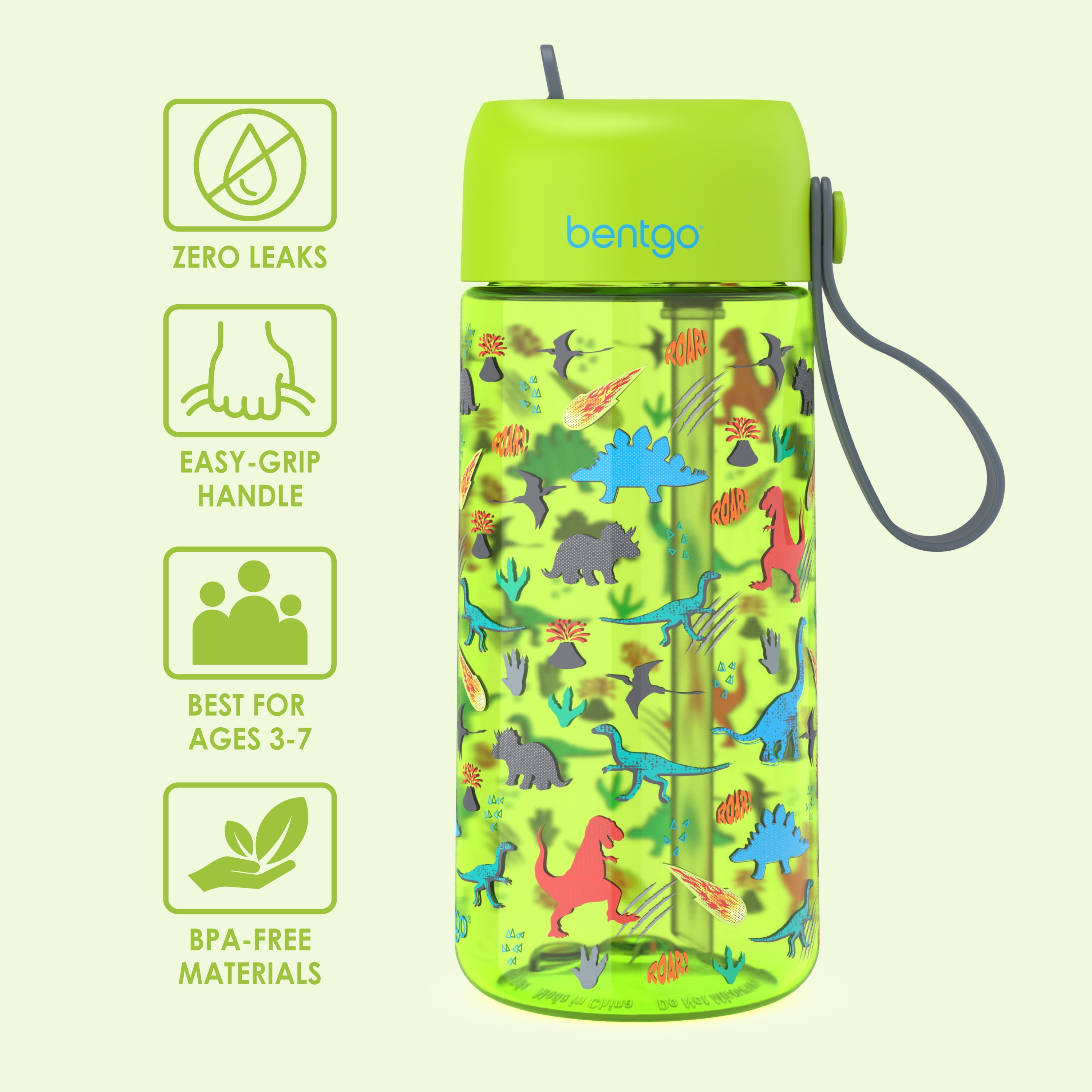 Bentgo® Kids Lunch Bag Set Water Bottle - New & Improved 2023 (Rainbows and  Butterflies)