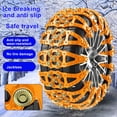 thumbnail image 2 of 2/4/6Pcs Car Tire Chains Universal Fish Bone Anti-Sliding Wear-Resistant Safe Grip Tire Chains for Vehicles, 2 of 10