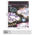 thumbnail image 2 of NONOMOCHI Throw Blanket Flannel Anime for Girls Boys Men Women, 2 of 7