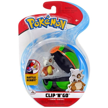 Pokemon Clip 'N' Go Cubone & Dusk Ball Figure Set (Best Pokemon In Pokemon Go)