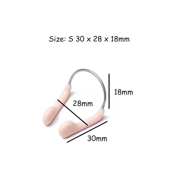 Panliya is beautiful 1PC Soft Silicone Swimming Nose Clip Durable No-skid Adjustable Stainless Steel Wire for Swimming Diving Sports Accessories