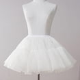 thumbnail image 6 of Womens Girls Short Tulle Skirt 1950s 6 Layer Tutus Pleated Skirts Petticoat Crinolines Hoopless Short Length Underskirt, 6 of 9
