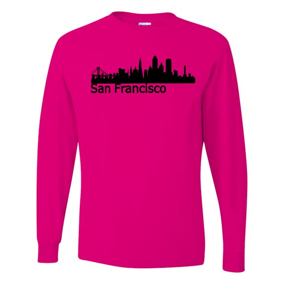 Inktastic San Francisco Skyline Long Sleeve T-Shirt