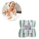 thumbnail image 4 of Juego de Toallas de Baño Absorbentes de Terciopelo para Adultos: Suaves para Rostro y Baño, 100 % Poliéster, Verde, Azul, Rosa y Marrón, 75 X 120 Cm y 30 X 57 Cm, Muy Absorbentes y de Secado Rápido., 4 of 7