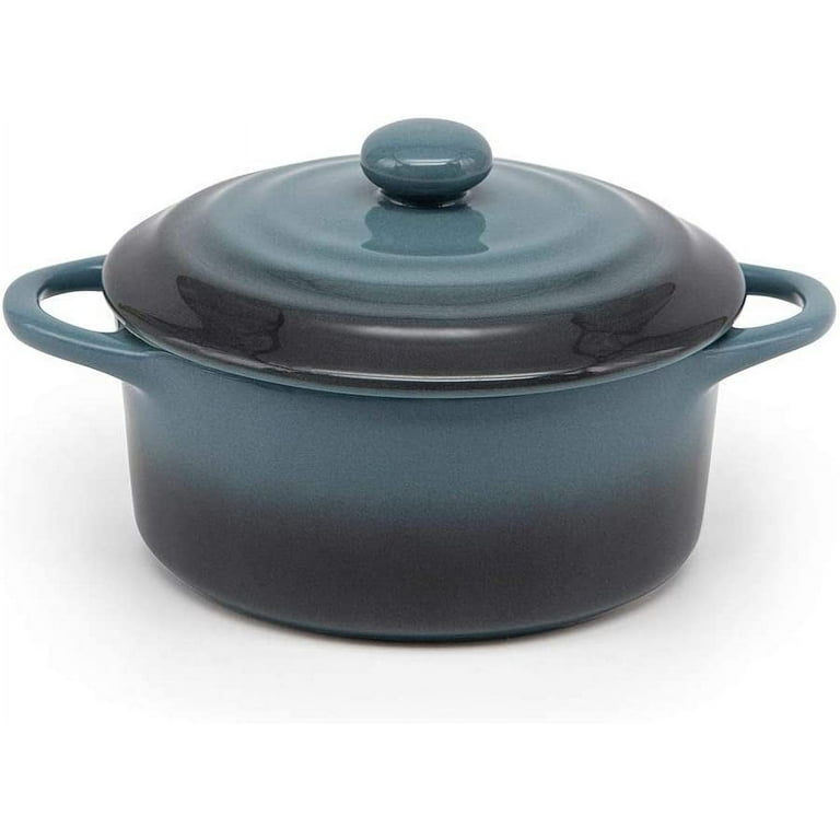 Kook Mini Cocotte Casserole Dishes with Lids, 12 oz, Set of Kook Mini Cocotte Casserole Dishes with Lids, 12 oz, Set of