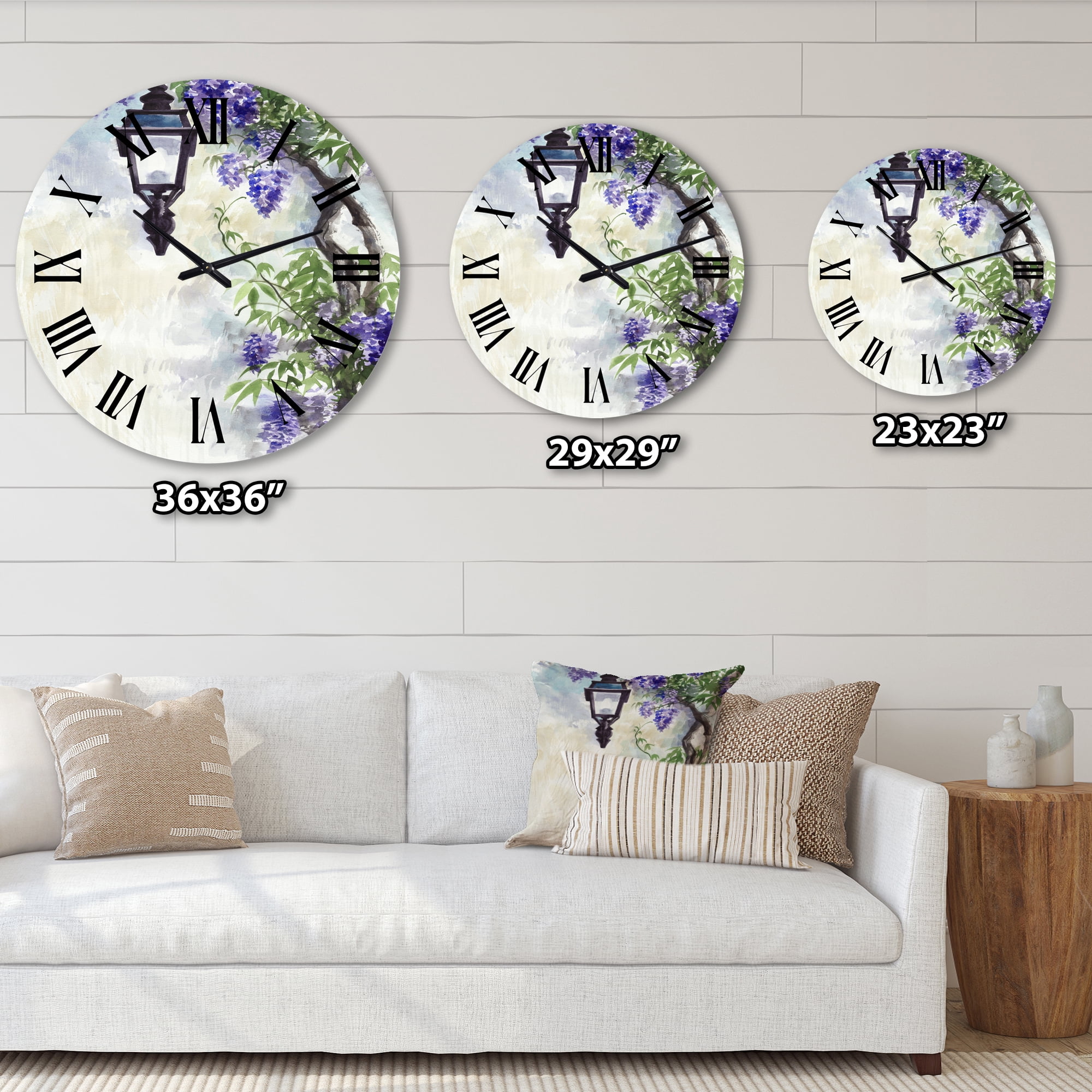 Designart 1 in Quartz Traditional Wall Clock