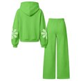 thumbnail image 7 of Hvogkswy Boys Girls Sweatsuit Floral Print Kids Sweat Suits Long Sleeve Hooded Sweatshirt & Wide Leg Sweatpant Fall Fashion Tracksuits, 7 of 7