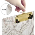 thumbnail image 4 of 12.5"x9" Simple Marble Clipboards, Standard A4 Letter Size Nursing Clipboard with Low Profile Metal Clip Decorative Clip Board for Office Supplies,Silver, 4 of 7