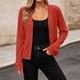 thumbnail image 5 of Meichang Cropped Cardigan Sweaters for Women 2026 Fall Long Sleeve Lightweight Button Front Cardigans Open Front Cardigan Khaki S, 5 of 10