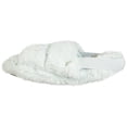 thumbnail image 2 of Dearfoams Luna - Pantuflas de piel sintética con correa elástica para mujer, bluewash, X-Large, 2 of 11