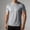 #370-Gray, variant on Men Breathable Mesh Hole Short Sleeve Athletic T Shirt Crew Neck Slim Fit Quick Dry Stretchy Gym Workout Running Sports Casual Activewear Tops Navy XXXXL Big & Tall Gifts for Father