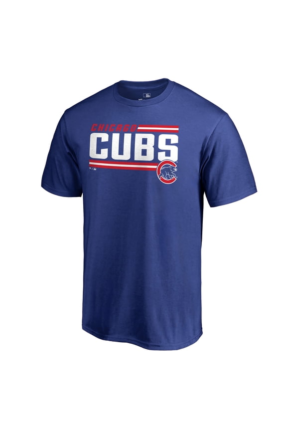 Men's Royal Chicago Cubs Onside Stripe T-Shirt