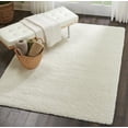 thumbnail image 6 of Nourison Malibu Shag Solid Shag Ivory 5'3" x 7'3" Area Rug, (5' x 7'), 6 of 8