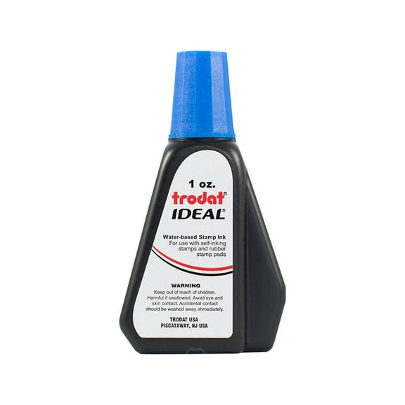 Ink for Self Inking Stamps, Blue, 1oz.
