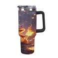 thumbnail image 1 of Taza de viaje Charmander para automóvil de gran capacidad, taza de café de 40 oz, taza con pajita para automóvil, taza de viaje, taza de vacío, taza de acero inoxidable, 1 of 4