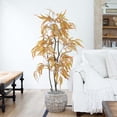 thumbnail image 3 of Nearly Natural Artificial Eucalyptus Potted Tree - 5' - Orange and Green, 3 of 7