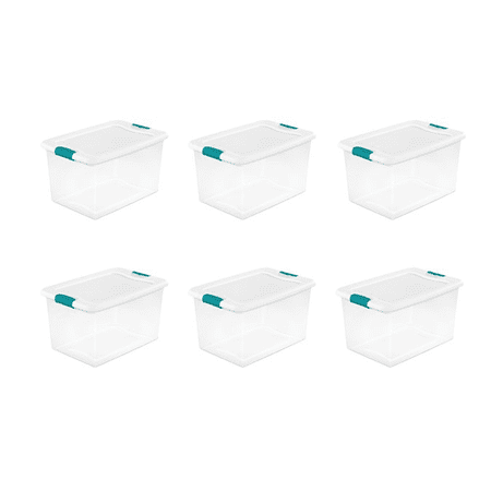 64 Qt. Latching Box White Set of 6