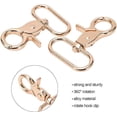 thumbnail image 7 of 10Pcs Lobster Clasp Claw, Key Chain Hooks, Alloy 360°Swivel Flexible Snap Hooks for Keychain Crafts Lanyard Bag Purse Tag, Sturdy Luggage Hardware Accessories Convenient and Quick to Use, Gold, 7 of 7