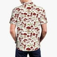 thumbnail image 5 of Xecao Mushroom for Mens' Casual Short Sleeve Button-Down Polo Shirts for a Classic Golf Look, 5 of 9