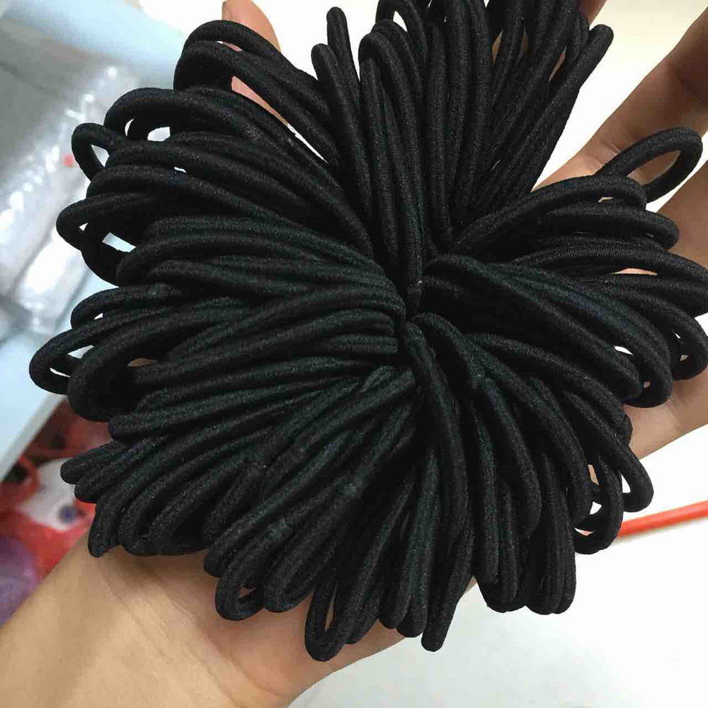 Women Girls Hair Band Ties Rope Ring Elastic Hairband Ponytail Holder 50/100Pcs 