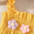 thumbnail image 6 of TOWED22 Toddler Baby Summer Clothing Sets 2 Piece Sleeveless Tank Tops and Elastic Waist Shorts Outfits Clothes(Yellow,6-9 M), 6 of 6