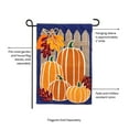 thumbnail image 3 of Evergreen Autumn Pumpkin Group Garden Burlap Flag, 3 of 6