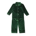 thumbnail image 1 of Ropa 100% de algodón para niños, pijamas de franela con estampado de cuadros rojos a juego para bebés, pijamas de invierno de manga larga con volantes para niños y niñas, pijamas de Navidad, 1 of 4