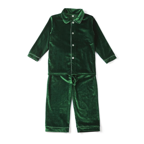 Ropa 100% de algodón para niños, pijamas de franela con estampado de cuadros rojos a juego para bebés, pijamas de invierno de manga larga con volantes para niños y niñas, pijamas de Navidad