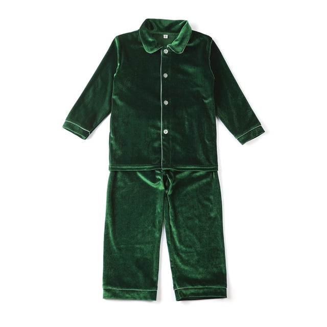 Ropa 100% de algodón para niños, pijamas de franela con estampado de cuadros rojos a juego para bebés, pijamas de invierno de manga larga con volantes para niños y niñas, pijamas de Navidad