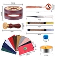 thumbnail image 4 of Kit de sellos Wax Seal en la parte inferior, 24 colores, 650 cuentas, más cálido y más, 4 of 5
