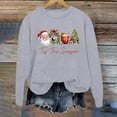 thumbnail image 2 of WEAIXIMIUNG Sweat-Shirt Blanc pour Femmes Mode Hiver Imprimé Festif de Noël Col Rond, 2 of 3