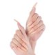 thumbnail image 5 of Multicolor Long Press on Nails Coffin Fake Nails Set Bailarina Artificial Nail Art Tips para mujeres niñas Acrílico Uñas postizas con 1 lima de uñas (Morandi Blue, Light Orange, Purple) Xemadio WMZL-858-1, 5 of 7