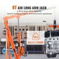 thumbnail image 2 of KFFKFF Hydraulic Long Ram Jack, 8-Ton Capacity with Air and Single Piston Pump, Ram Cylinder with Clevis Base for Engine Lifts, Garage Cranes, and Farm Use, 2 of 9